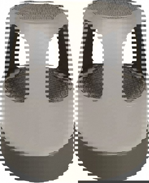 Scooter Stool, Round, 2-Step, Step and Lock Wheels, 300 lb Capacity, 15